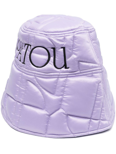 Shop Patou Lavender Polyamide Bucket Hat In Viola