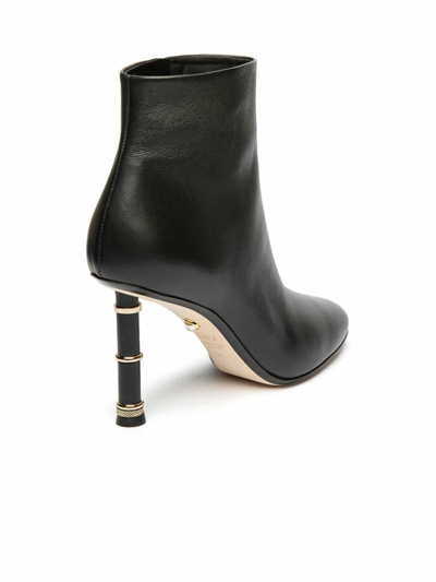 Shop Alevì Nappa Black Leather Diana Boots In Nero