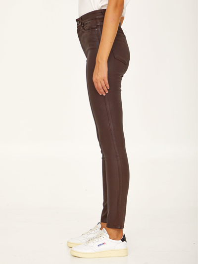 Shop Paige Hoxton Skinny Jeans In Brown