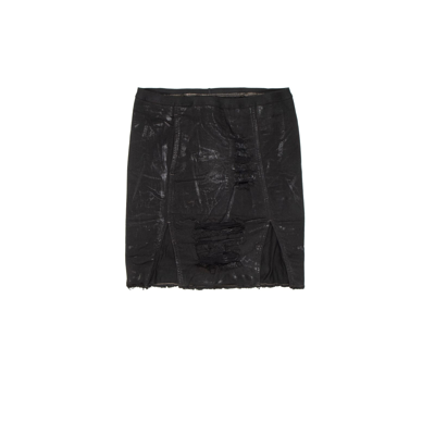 Shop Drkshdw Sacrimini Denim Skirt In Black
