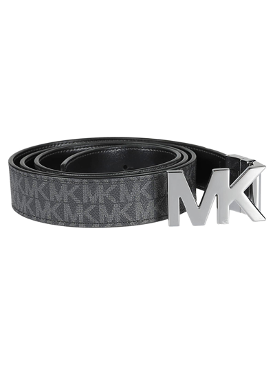 Shop Michael Kors Belt Buc Ctfr Mk In Black