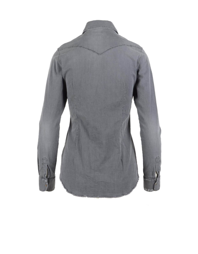 Shop Aglini Womens Gray Shirt