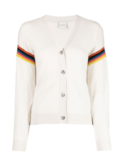 Shop Paul Smith Womens Knitted Cardigan With Buttons In Parch