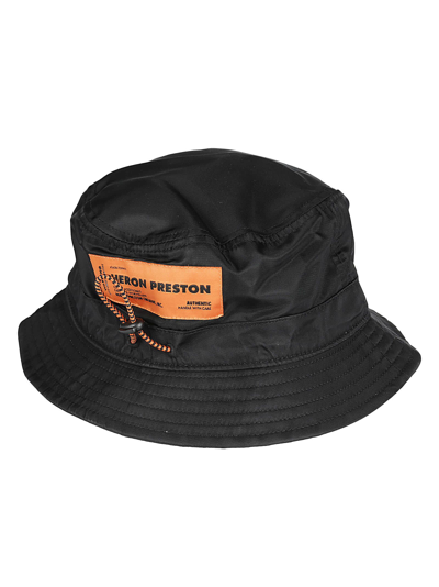 Shop Heron Preston Ctnmb Bucket Hat In Black White