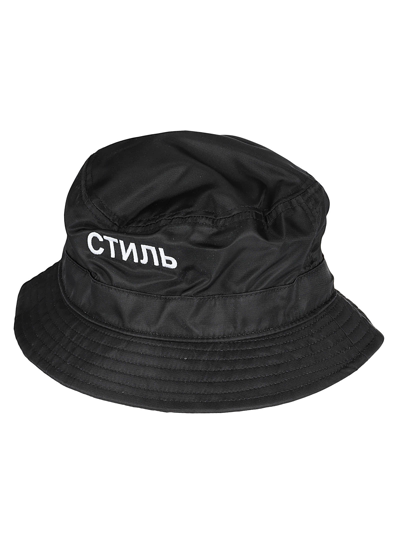 Shop Heron Preston Ctnmb Bucket Hat In Black White