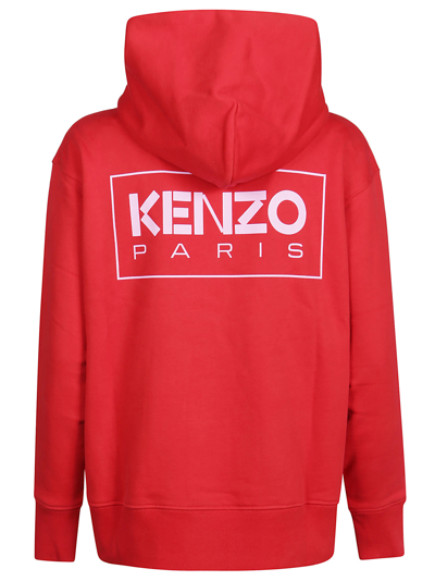 Shop Kenzo Oversize Sweatshirt In Rouge Moyen