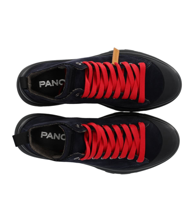 Shop Pànchic Panchic Dark Blue Red Boot In Blue / Red