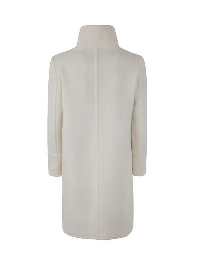 Shop Gianluca Capannolo Scarlet Coat With Zip In White