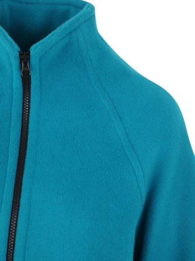 Shop Gianluca Capannolo Vivien Coat With Zip In Turquoise
