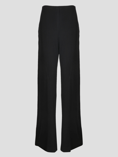 Shop Balenciaga Rib Jersey Pants In Black