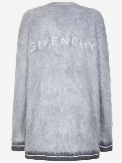 Shop Givenchy Cardigan In Grey