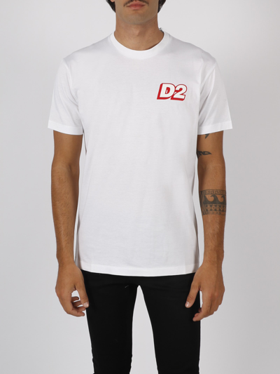 D2 Italic Cool T-shirt In White