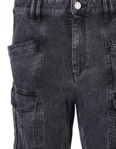 Shop Isabel Marant Womna Black Vokayo Jeans In Faded Black