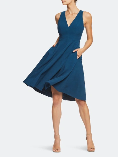 Shop Dress The Population Catalina Dress In Peacock Blue