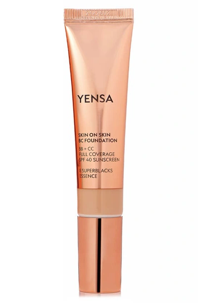 Shop Yensa Skin On Skin Bc Foundation Bb + Cc Full Coverage Foundation Spf 40 In Tan Warm