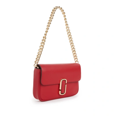 Shop Marc Jacobs J Marc Leather Bag In Red