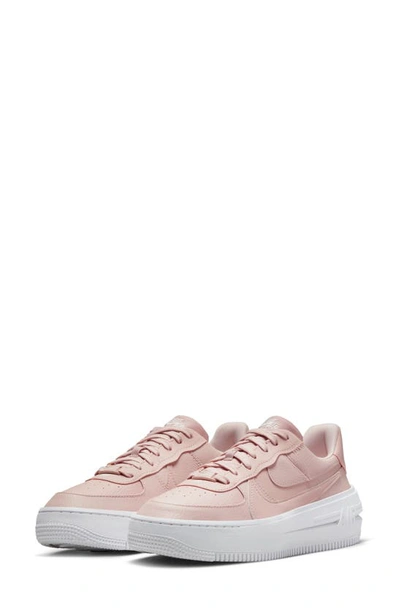 Shop Nike Air Force 1 Plt.af.orm Sneaker In Pink Oxford/ White/ Soft Pink