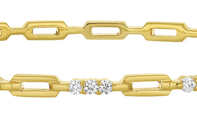 Shop Bony Levy Varda Diamond Link Bangle In 18k Yellow Gold