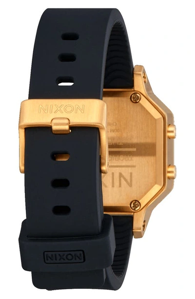 Shop Nixon Siren Digital Watch, 36mm In Gold / Black