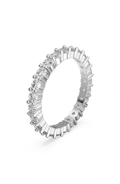 Swarovski Constella Set Rings Rhodium Shiny White In Silver