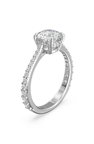 Swarovski Constella Set Rings Rhodium Shiny White In Silver