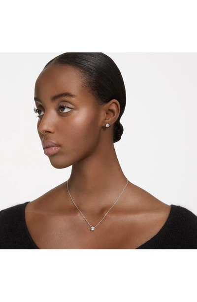 Shop Swarovski Constella Stud Earrings & Necklace Set In White