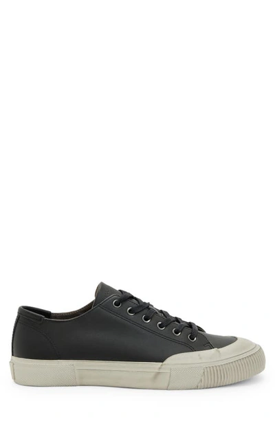 Shop Allsaints Dumont Leather Sneaker In Black