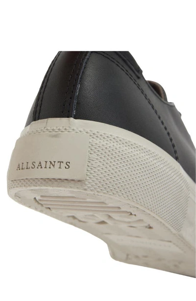 Shop Allsaints Dumont Leather Sneaker In Black