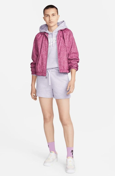 Shop Nike Sportswear Club Fleece Hoodie In Light Thistle/ Heather/ White