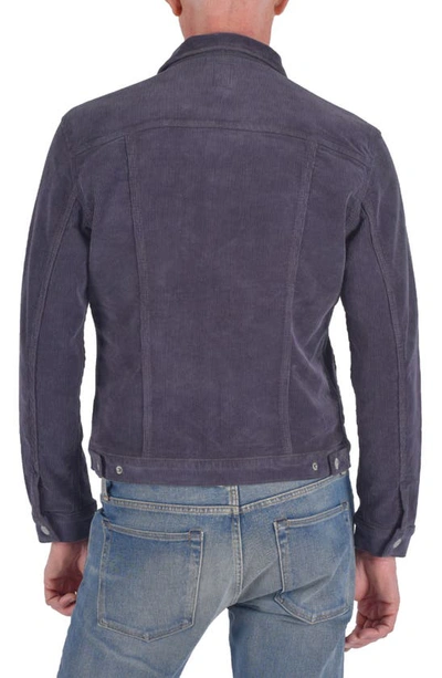 Shop Kato Hiroshi  The Blade Stretch Corduroy Jacket In Charcoal