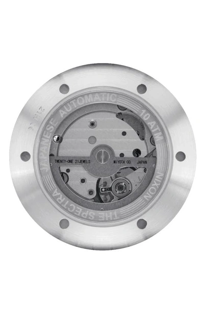 Shop Nixon Spectra Automatic Bracelet Watch, 40mm In White / Silver