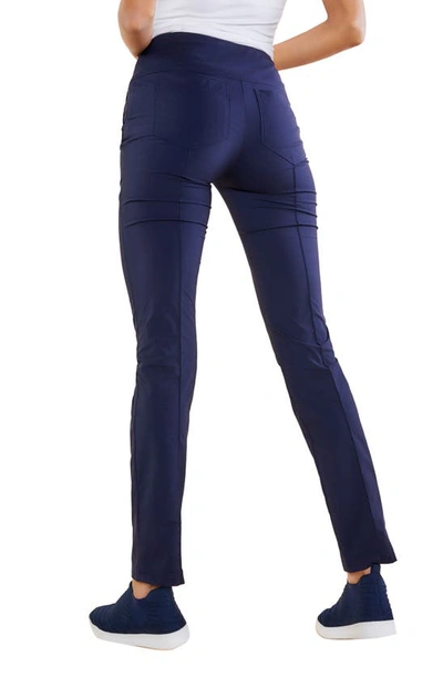 Shop Anatomie Sonia Curvy Slim Pants In Navy