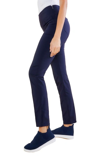 Shop Anatomie Sonia Curvy Slim Pants In Navy