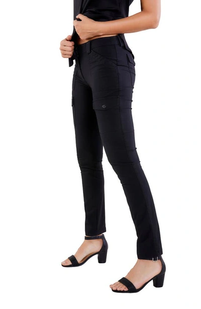 Shop Anatomie Kate Skinny Cargo Pants In Black