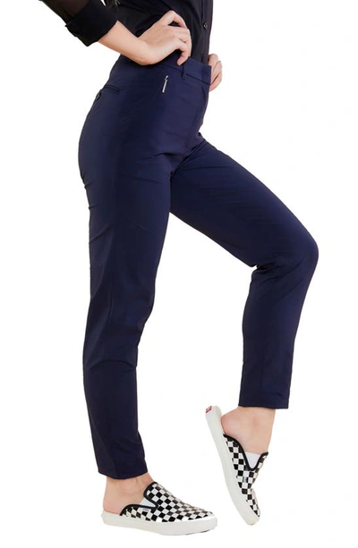 Shop Anatomie The Curvy Straight Leg Pats In Navy
