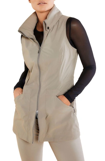 Shop Anatomie Delaney Travel Vest In Khaki