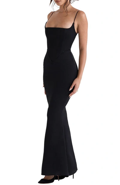 House Of Cb Olivette Corset Maxi Dress In Black | ModeSens