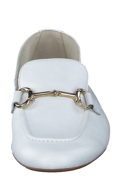 Paul Green Daphne Flat In White Leather