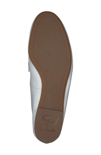 Paul Green Daphne Flat In White Leather