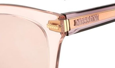Shop Missoni 51mm Transparent Cat Eye Sunglasses In Nude/ Brown