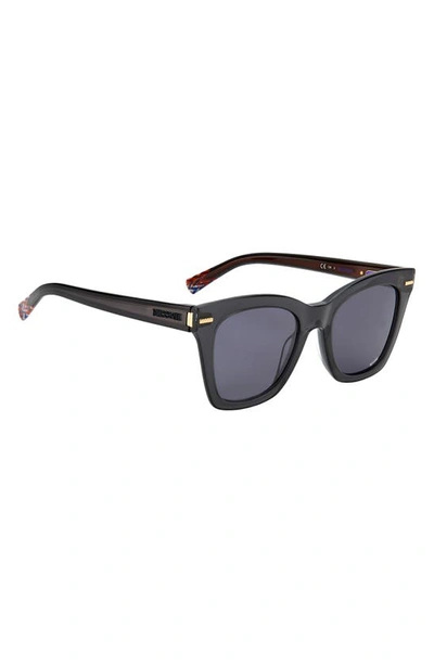 Shop Missoni 51mm Transparent Cat Eye Sunglasses In Grey/ Grey