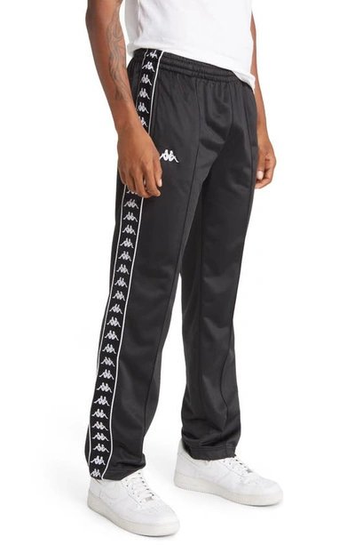 Shop Kappa 222 Banda Astoriazz Track Pants In Black-white-black-white