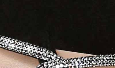 Shop Veronica Beard Gaffney Sandal In Black/ Crystal