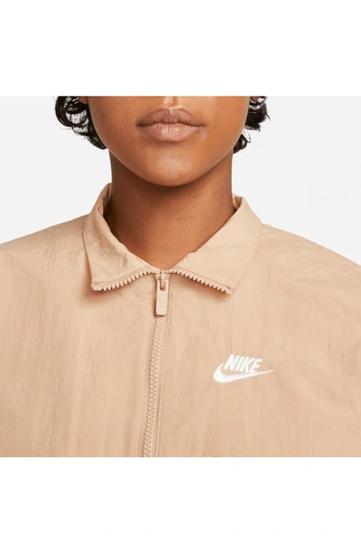 Shop Nike Sportswear Windrunner Jacket In Hemp/ Hemp/ White