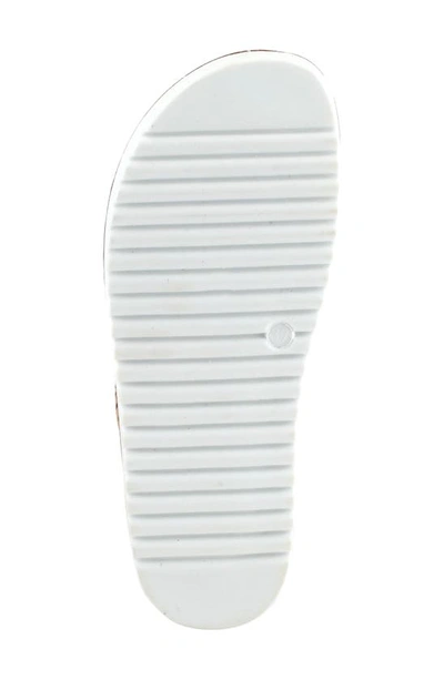 Flexus By Spring Step Bayshore Crystal Cutout Slide Sandal In Black
