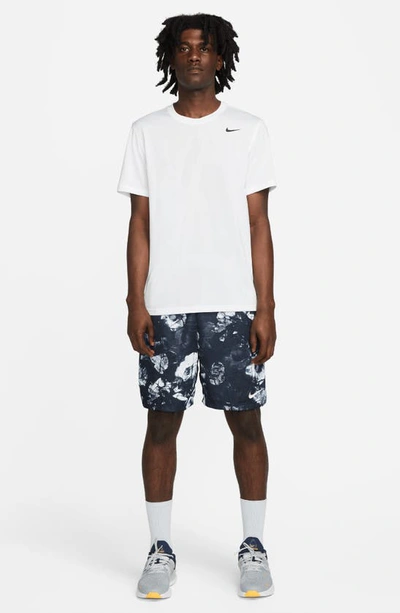 Shop Nike Dri-fit Shorts In Obsidian/ Navy/ Coconut Milk
