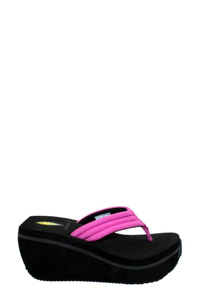 Shop Volatile Zoe Sport Wedge Sandal In Orchid
