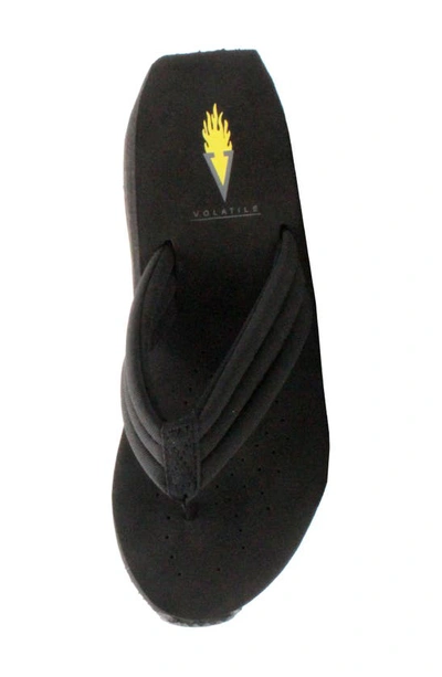 Shop Volatile Zoe Sport Wedge Sandal In Black