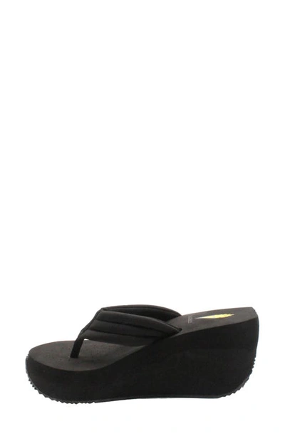 Shop Volatile Zoe Sport Wedge Sandal In Black