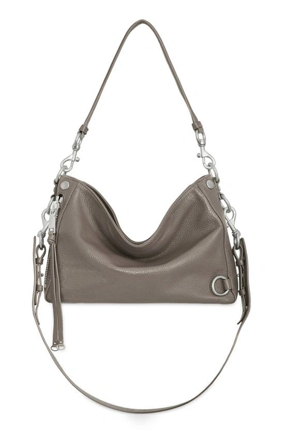 Shop Rebecca Minkoff M.a.b. Leather Crossbody Bag In Deep Taupe